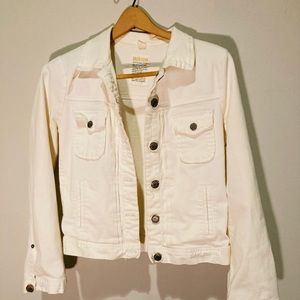 JCrew White denim jacket
